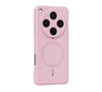 GIOPUEY Funda Magnética para OPPO Find X8 Pro, Compatible con MagSafe, Material de Silicona Case, Anti Huella Digital Cover [Antideslizante] - Pink