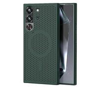 GIOPUEY Funda Magnética para RedMagic 10 Pro/10S Pro, Compatible con MagSafe, Carcasa Dura de Mate PC + TPU Suave Case Cover - Dark Green