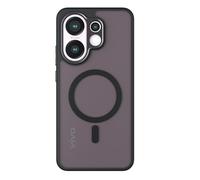 GIOPUEY Funda Magnética para Vivo X200 FE, Compatible con MagSafe, Carcasa Dura de Mate PC + TPU Suave Case Cover - Black