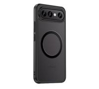 GIOPUEY Funda Magnética para Vivo X300 FE, Compatible con MagSafe, Carcasa Dura de Mate PC + TPU Suave Case Cover - Black