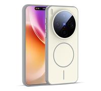 GIOPUEY Funda Magnética para Vivo X300 Pro, Compatible con MagSafe, Carcasa Dura de Mate PC + TPU Suave Case Cover - Grey