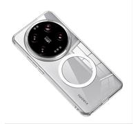 GIOPUEY Funda Magnética para Xiaomi 15 Ultra, Compatible con MagSafe, Carcasa Dura de Transparente PC + TPU Suave Case Cover - Clear