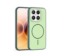 GIOPUEY Funda Magnética para Xiaomi 17, Compatible con MagSafe, Carcasa Dura de Mate PC + TPU Suave Case Cover - Green