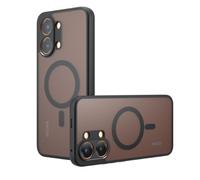 GIOPUEY Funda Magnética para Xiaomi Poco X8 Pro MAX, Compatible con MagSafe, Carcasa Dura de Mate PC + TPU Suave Case Cover - Black