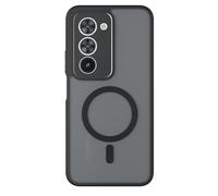 GIOPUEY Funda Magnética para Xiaomi Redmi 15 5G, Compatible con MagSafe, Carcasa Dura de Mate PC + TPU Suave Case Cover - Black