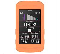 GIOPUEY Funda para Bryton Rider 750, Silicona TPU de Primera Calidad Suave y Ligero Protector Case Cover Carcasa - Orange