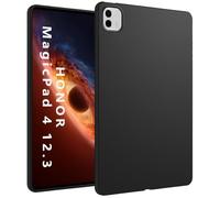 GIOPUEY Funda para Honor MagicPad 4 12.3, Carcasa Trasera de TPU Suave, Ultraplano, Anti-vibración y Anti-Deslizamiento - Negro
