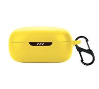 GIOPUEY Funda para JBL Live Pro 2 TWS, Ultradelgado Silicona Case Cover, Anti-caída, JBL Live Pro 2 TWS Funda - Amarillo