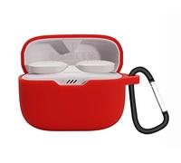 GIOPUEY Funda para JBL Tune 230NC TWS, Ultradelgado Silicona Case Cover, Anti-caída, JBL Tune 230NC TWS Funda - Rojo