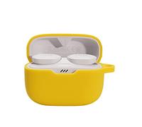 GIOPUEY Funda para JBL Tune 230NC TWS, Ultradelgado Silicona Case Cover, Anti-caída, JBL Tune 230NC TWS Funda - Amarillo