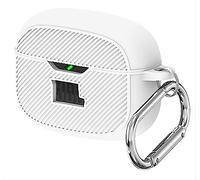 GIOPUEY Funda para JBL Vibe Beam, Ultradelgado Silicona Case Cover, Anti-caída, Portátil - Blanco