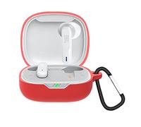 GIOPUEY Funda para JBL Wave 300TWS, Ultradelgado Silicona Case Cover, Anti-caída, JBL Wave 300TWS Funda - Rojo