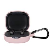 GIOPUEY Funda para JBL Wave 300TWS, Ultradelgado Silicona Case Cover, Anti-caída, JBL Wave 300TWS Funda - Rosa