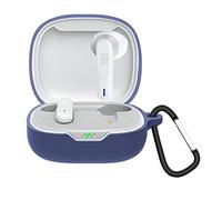 GIOPUEY Funda para JBL Wave 300TWS, Ultradelgado Silicona Case Cover, Anti-caída, JBL Wave 300TWS Funda - Azul Oscuro