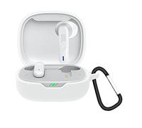 GIOPUEY Funda para JBL Wave 300TWS, Ultradelgado Silicona Case Cover, Anti-caída, JBL Wave 300TWS Funda - Blanco