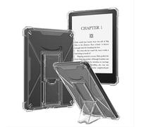 GIOPUEY Funda para Kindle Paperwhite 4, Carcasa Trasera de TPU Suave Case con Soporte, Cubierta Delgada, Protección con Airbag - Transparente