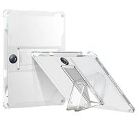 GIOPUEY Funda para OnePlus Pad 2 Pro, Carcasa Trasera de TPU Suave Case con Soporte, Cubierta Delgada, Protección con Airbag - Transparente