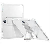 GIOPUEY Funda para OPPO Pad Neo, Carcasa Trasera de TPU Suave Case con Soporte, Cubierta Delgada, Protección con Airbag - Transparente