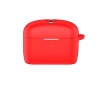 GIOPUEY Funda para Sennheiser Momentum True Wireless 5 Carcasa Silicona | Carcasa de Silicona Suave, Ligero y Delgado Case, Confort táctil, Resistentes Arañazos, Lavable, Red