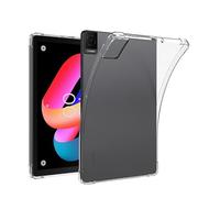 GIOPUEY Funda para TCL Tab 10L Gen 4 10.1, Carcasa Trasera de TPU Suave, Cubierta Delgada, Protección con Airbag, Case - Transparente