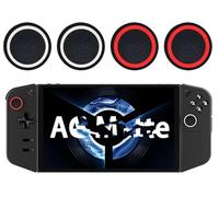 GIOPUEY Joystick Thumb Stick Grips Cap Compatible con Lenovo Legion Go 2, 4 Pack Silicone Thumb Grip Caps Joystick Caps Protective Case Funda Protectora, Soft Anti-Slip - Red+Black