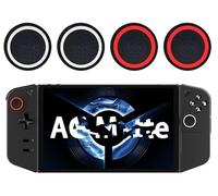 GIOPUEY Joystick Thumb Stick Grips Cap Compatible con Lenovo Legion Go, 4 Pack Silicone Thumb Grip Caps Joystick Caps Protective Case Funda Protectora, Soft Anti-Slip - Black/Red+Black/White