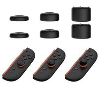 GIOPUEY Joystick Thumb Stick Grips Cap Compatible con Nintendo Switch 2, 6 Pack Silicone Thumb Grip Caps Joystick Caps Protective Case Funda Protectora, Soft Anti-Slip - Black