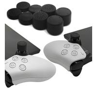 GIOPUEY Joystick Thumb Stick Grips Cap Compatible con Playstation Portal Remote Player, 8 Pack Silicone Thumb Grip Caps Joystick Caps Protective Case Funda Protectora, Soft Anti-Slip - Black