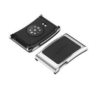 GIOPUEY Metal Funda Compatible con Amazfit Helio Strap, Silver