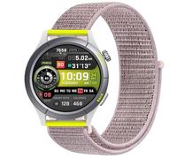GIOPUEY Nylon Correas Compatible con Amazfit Cheetah Round, 22mm Transpirable Sport Correa Loop Deportiva de Nylon Trenzado, Mujer Hombres - Pink