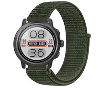 GIOPUEY Nylon Correas Compatible con COROS Apex 2 Pro, 22mm Transpirable Sport Correa Loop Deportiva de Nylon Trenzado, Mujer Hombres - Green