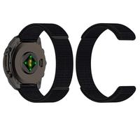 GIOPUEY Nylon Correas Compatible con Garmin Descent G2, Transpirable Sport Correa Loop Deportiva de Nylon Trenzado, Mujer Hombres - Black
