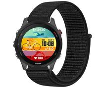 GIOPUEY Nylon Correas Compatible con Garmin Forerunner 255, 22mm Transpirable Sport Correa Loop Deportiva de Nylon Trenzado, Mujer Hombres - Black