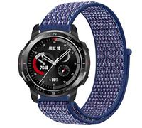 GIOPUEY Nylon Correas Compatible con HONOR Watch GS PRO, 22mm Transpirable Sport Correa Loop Deportiva de Nylon Trenzado, Mujer Hombres - Blue