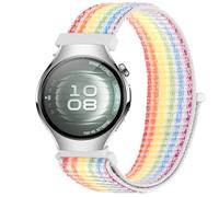 GIOPUEY Nylon Correas Compatible con Huawei Watch 5 42mm/GT 5 Pro 42/GT 5/4 41mm, Transpirable Sport Correa Loop Deportiva de Nylon Trenzado, Mujer Hombres - Colorful