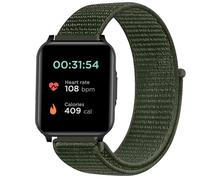 GIOPUEY Nylon Correas Compatible con Motorola Moto Watch 70, 20mm Transpirable Sport Correa Loop Deportiva de Nylon Trenzado, Mujer Hombres - Green