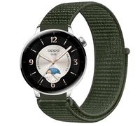 GIOPUEY Nylon Correas Compatible con OnePlus Watch 3 43mm, Transpirable Sport Correa Loop Deportiva de Nylon Trenzado, Mujer Hombres - Green