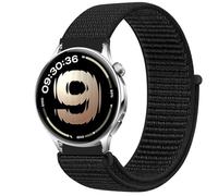 GIOPUEY Nylon Correas Compatible con OnePlus Watch Lite, Transpirable Sport Correa Loop Deportiva de Nylon Trenzado, Mujer Hombres - Black