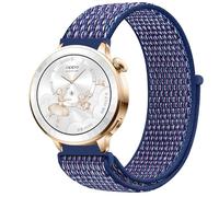 GIOPUEY Nylon Correas Compatible con Oppo Watch X3 mini, Transpirable Sport Correa Loop Deportiva de Nylon Trenzado, Mujer Hombres - Blue