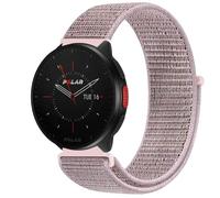 GIOPUEY Nylon Correas Compatible con Polar Pacer, 20mm Transpirable Sport Correa Loop Deportiva de Nylon Trenzado, Mujer Hombres - Pink