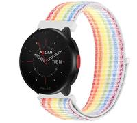 GIOPUEY Nylon Correas Compatible con Polar Pacer, 20mm Transpirable Sport Correa Loop Deportiva de Nylon Trenzado, Mujer Hombres - Colorful