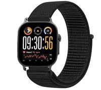 GIOPUEY Nylon Correas Compatible con Realme Watch 5, Transpirable Sport Correa Loop Deportiva de Nylon Trenzado, Mujer Hombres - Black