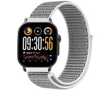 GIOPUEY Nylon Correas Compatible con Realme Watch 5, Transpirable Sport Correa Loop Deportiva de Nylon Trenzado, Mujer Hombres - Grey