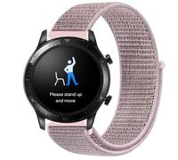 GIOPUEY Nylon Correas Compatible con Realme Watch S Pro, 22mm Transpirable Sport Correa Loop Deportiva de Nylon Trenzado, Mujer Hombres - Pink