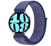 GIOPUEY Nylon Correas Compatible con Samsung Galaxy Watch 5 40mm, 20mm Transpirable Sport Correa Loop Deportiva de Nylon Trenzado, Mujer Hombres - Blue