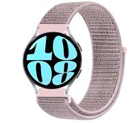 GIOPUEY Nylon Correas Compatible con Samsung Galaxy Watch 5 40mm, 20mm Transpirable Sport Correa Loop Deportiva de Nylon Trenzado, Mujer Hombres - Pink