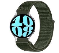 GIOPUEY Nylon Correas Compatible con Samsung Galaxy Watch 5 44mm, 20mm Transpirable Sport Correa Loop Deportiva de Nylon Trenzado, Mujer Hombres - Green