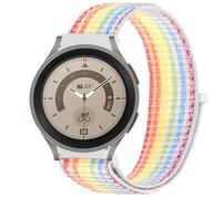 GIOPUEY Nylon Correas Compatible con Samsung Galaxy Watch 5 Pro, 20mm Transpirable Sport Correa Loop Deportiva de Nylon Trenzado, Mujer Hombres - Colorful