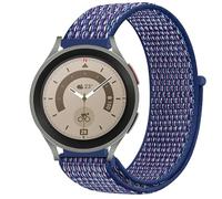 GIOPUEY Nylon Correas Compatible con Samsung Galaxy Watch 5 Pro, 20mm Transpirable Sport Correa Loop Deportiva de Nylon Trenzado, Mujer Hombres - Blue