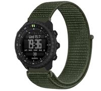 GIOPUEY Nylon Correas Compatible con Suunto Core 2, Transpirable Sport Correa Loop Deportiva de Nylon Trenzado, Mujer Hombres - Green